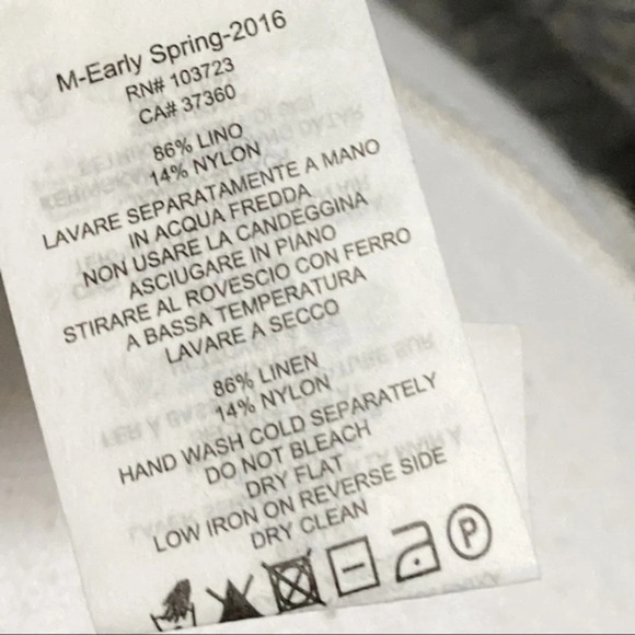 Armani Exchange Linen Grey Navy Crew Neck Sweater - Picture 3 of 4